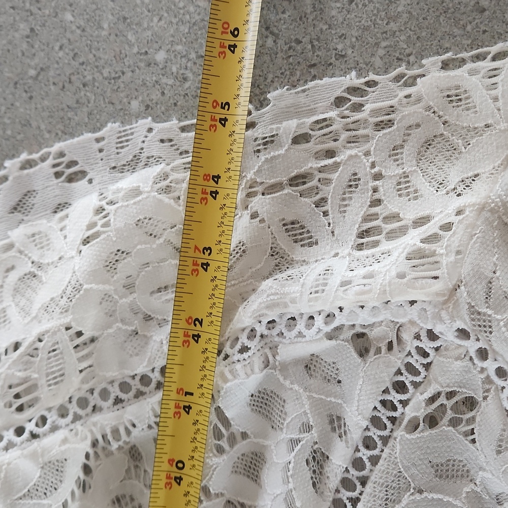 Just Taylor White Lace Hankerchief Hem Sundress Sz. 16 - Picture 10 of 10